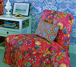 Este Reverse wallpaper Jacaranda chair and bed Chiqui and Nena Woolworth Elle Decor June 2009 sm thumb
